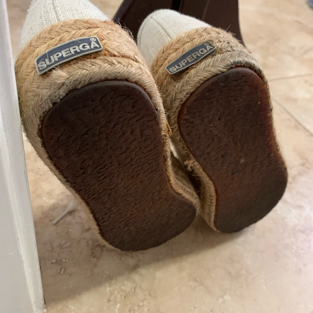 A beige espadrilles from superga worn few times only super comfortable